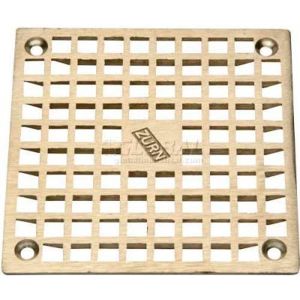 Zurn Zurn 7" x 7" Square Floor Drain W/Screws, Nickel PN400-7S-GRID-W/SCR